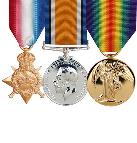 Set Of British Campaign Medals Of The First World War Ww1 Empire