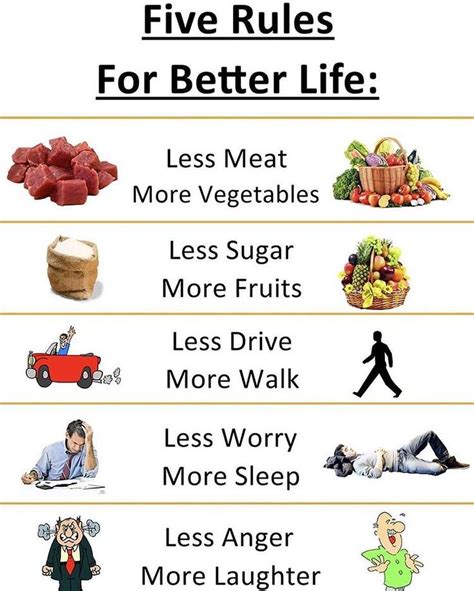 Five Rules For Better Life Better Life How To Stay Healthy Healthy Living Motivation