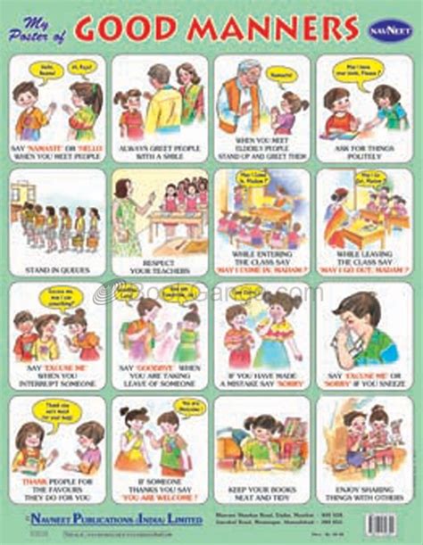 My Poster Of Good Manners Navneet Education India Limited