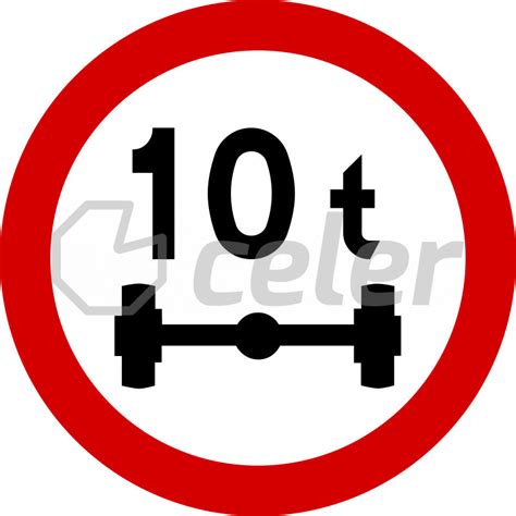 B 19 Znak zakazu drogowy pionowy zakaz wjazdu pojazdów o nacisku osi