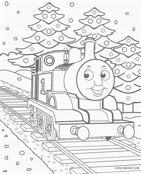 Coloring Pages Christmas Trains