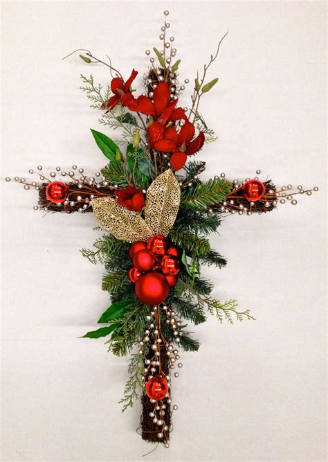 Please enter your address, city, state or zip code, so that we can display the businesses near you. "Twig Memorial Red Floral Cross" Christmas Holiday 2013 ...