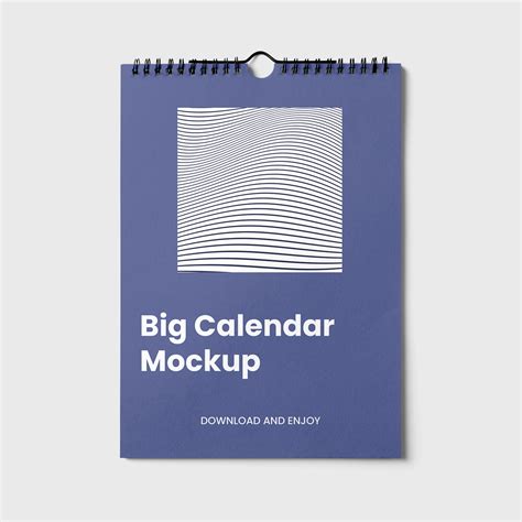 Free Big Calendar Mockup Mockupbee
