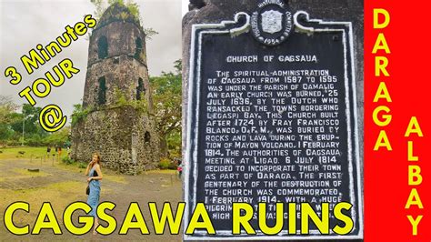 Cagsawa Ruins Walking Tour Daraga Albay January 2022 Youtube