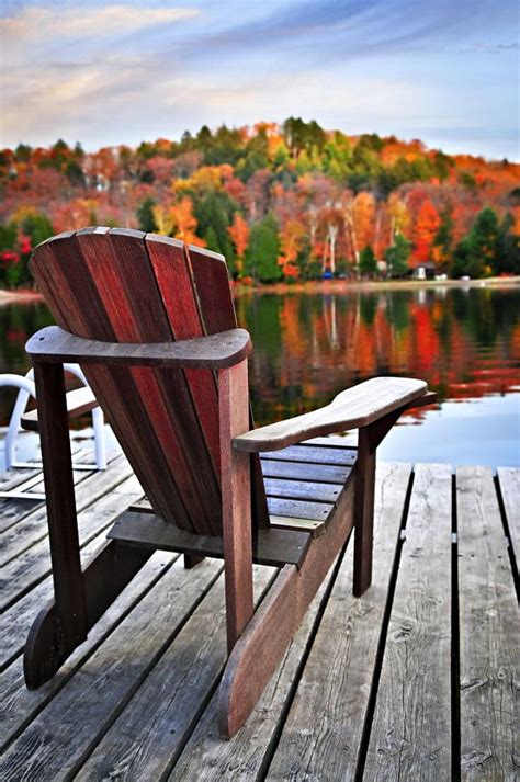 Bethannedance Autumn Lake Country Cottage Decor Adirondack Chair