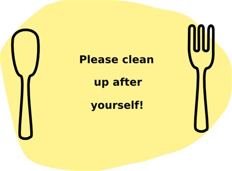 Please Clean Up After Yourself Clip Art At