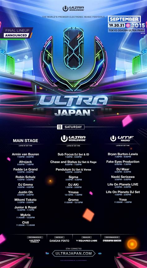 Ultra Japan 2015 最終ラインナップ発表！ Tokyoedm