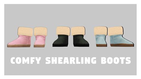 Mmdxdl Sims 4 Comfy Shearling Boots By 8tuesday8 On Deviantart