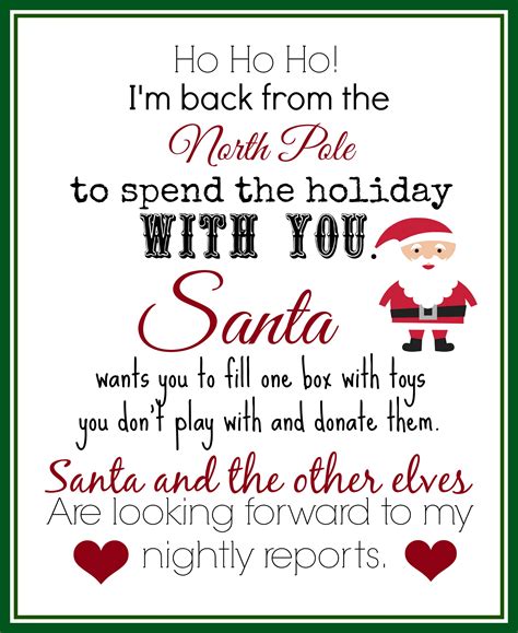 Editable Elf On The Shelf Arrival Letter Template Letter From Santa