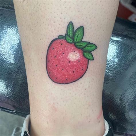 137 Strawberry Tattoo Ideas Every Traditional Minimalist Loves