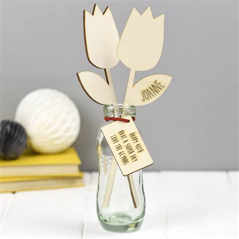 Buy plants and flowers for all the big special birthdays occasions. wooden flower 40th birthday gift by we are scamp ...