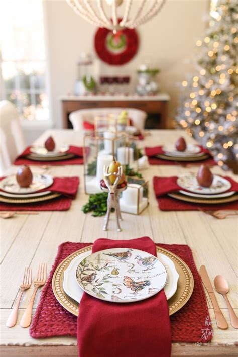 Next, if you're using a table runner, that will go on top of the tablecloth. How to Set an Informal Table: 12 Days of Christmas Table ...