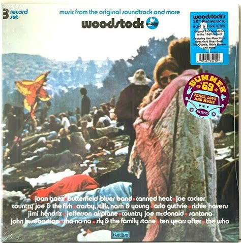 Woodstock Original Soundtrack 3lp Lp Pink And Blue Vinyl Record Album New Sealed Vinyl Record