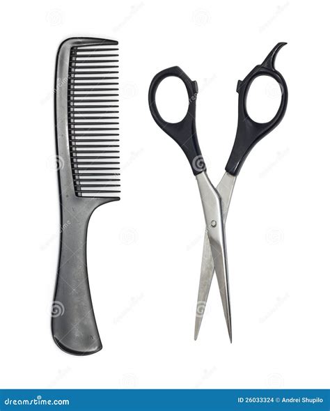 Scissors And Comb Stock Photo Image Of Equipment Long 26033324