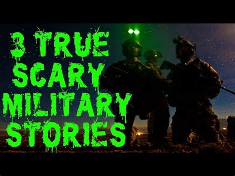 True Scary Military Horror Stories Youtube