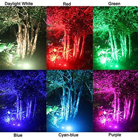Zuckeo Landscape Lights 6w Rgb Remote Control Led Landscape Lighting