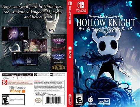 Hollow Knight Somewhat Close To Official Cover Nintendoswitchboxart