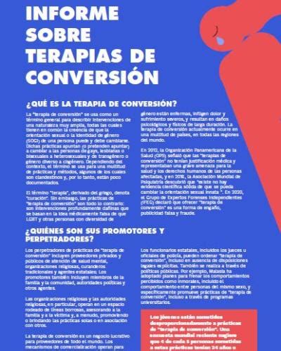 informe sobre las terapias de conversión naciones unidas en uruguay