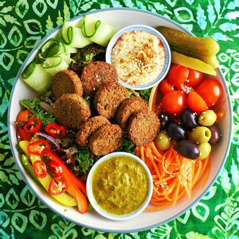 Baked Falafel Zhug Chilli Herb Sauce And Tahini Dressing Moorlands Eater