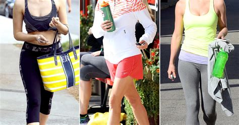 Celeb Workout Clothes Celebrity Workout Style Us Weekly