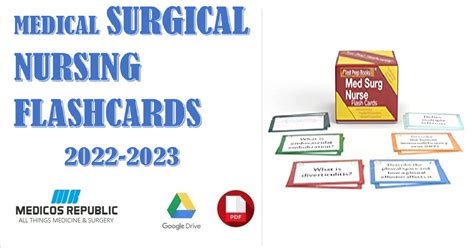 Medical Surgical Nursing Flashcards 2022 2023 Pdf Free Download