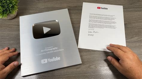 Youtube 100000 Subscriber Creator Award Unboxing Youtube