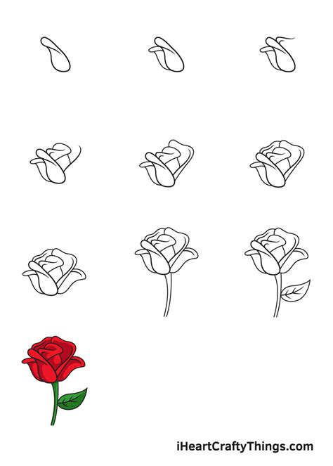 How To Draw A Simple Rose