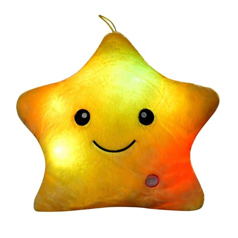 Creative Twinkle Star Light Up Night Led Plush Pillows Led Toys