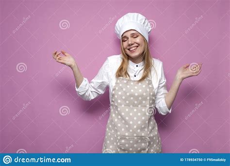 Portrait Of Housewife Tasting Dish Sexy Woman Chef Cooking Wife Chef Woman Cooking Isolated