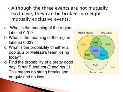 PPT - Mutually Exclusive Events and Venn Diagrams PowerPoint ...