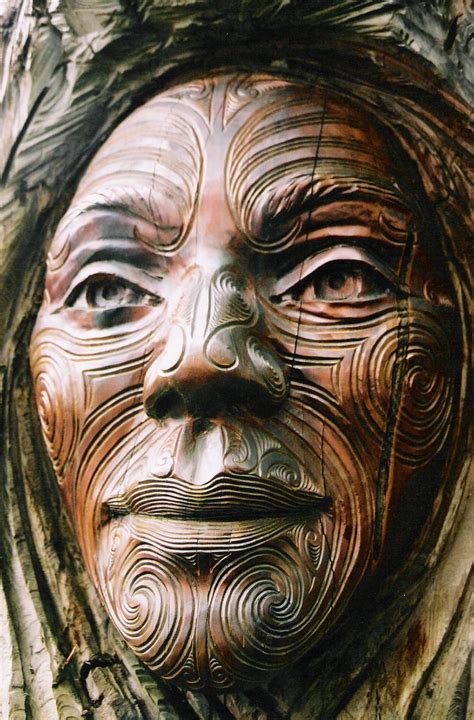 Maori Carving Maori Art Wood Sculpture Tree Art