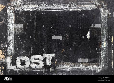 Lost Sign Template Stock Photo Alamy