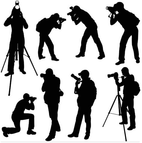 Silhouettes Photographers Vector Free Download