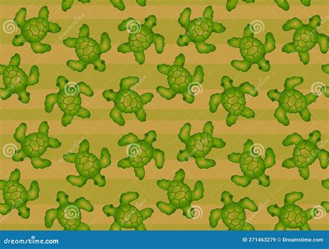 Seamless Turtle Cartoon Pattern Royalty Free Stock Photography