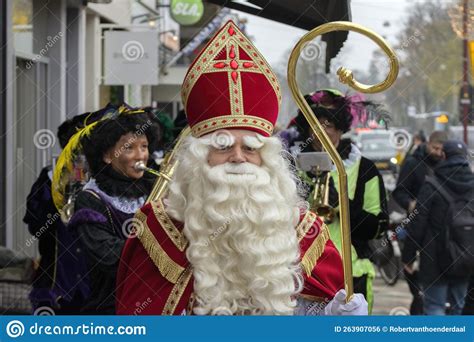 Close Up Sinterklaas At The Sinterklaas Festival At Amsterdam The