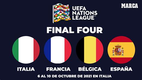France, Spain, Italy and Belgium will face off in Nations League Final 