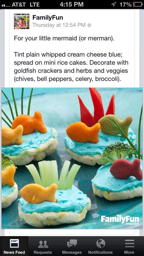 The 54 best snacks for kids. Little Mermaid Cookies | Food, Rice cakes, Fun snacks for kids
