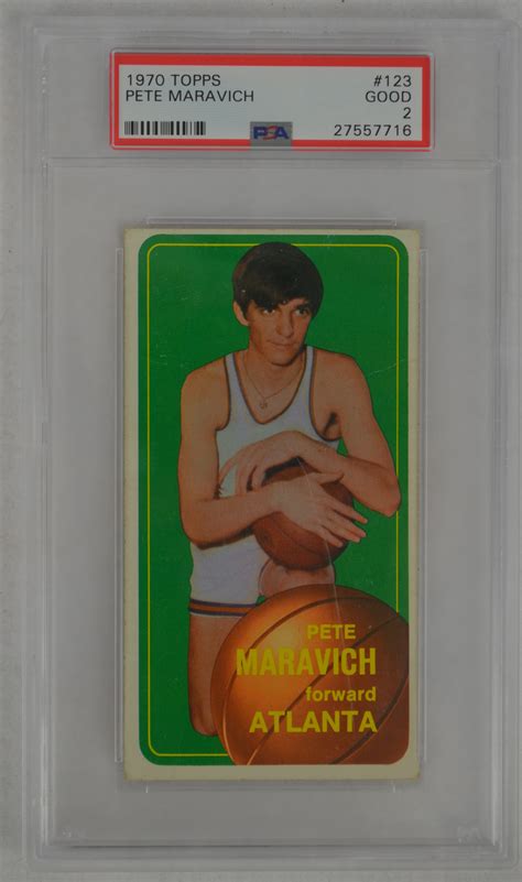 If the player goes on to have a hall of fame career, the card gains in value. Lot Detail - Pete Maravich 1970 Topps #123 Rookie Card PSA 2 Good