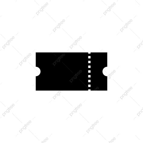 Ticket Silhouette PNG Transparent Ticket Icon Vector Illustration