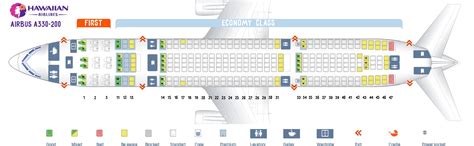 7 Pics Hawaiian Airlines Seating Chart A332 And View Alqu Blog