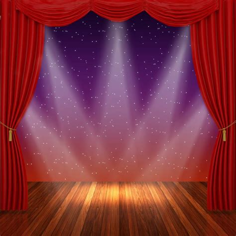 Red Curtain Lighting Stage Backdrops For Photo Booth Mr 2261 Dbackdrop