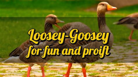 Loosey Goosey For Fun And Profit Youtube