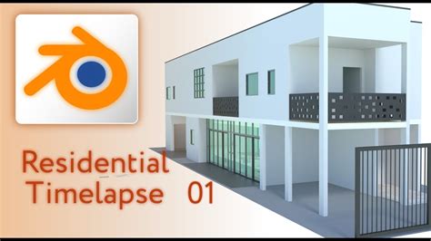 Blender Arch Residential Model Timelapse 01 Youtube