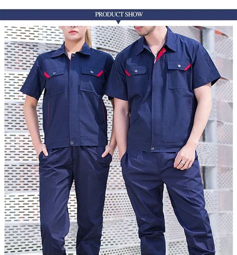 100 Cotton Work Shirt For Men And Women Factory Staff Uniform Workwear