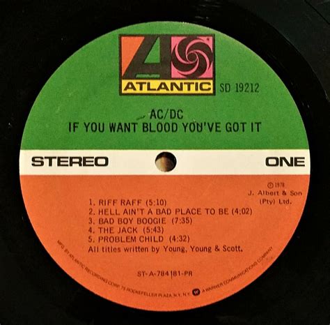 Acdc If You Want Blood Youve Got It Signed By Angus