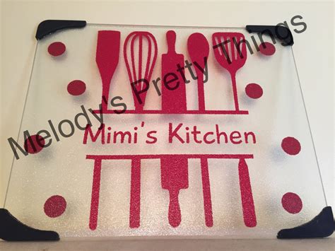 Personalized Glass Cutting Board Perfect By Melodysprettythings