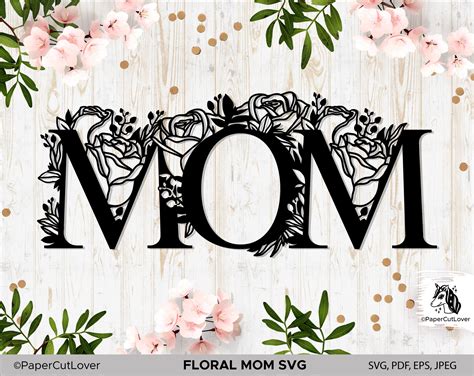 Mama Floral Svg Floral Mom Svg Mothers Day Svg Mom with | Etsy