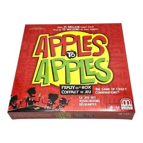 Mattel Apples To Apples Party In A Box The Game Of Crazy Word Combinations New £16 00 Picclick Uk