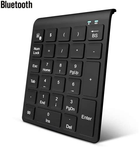 Zwini Bluetooth Numeric Keypad Wireless Number Pad 27 Key External