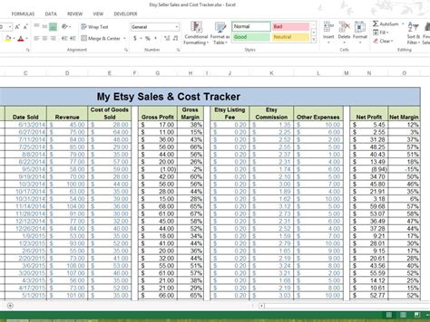 Revenue projections allow you to estimate revenues for future time periods based on historical data. Etsy Seller Revenue & Cost Tracking Template